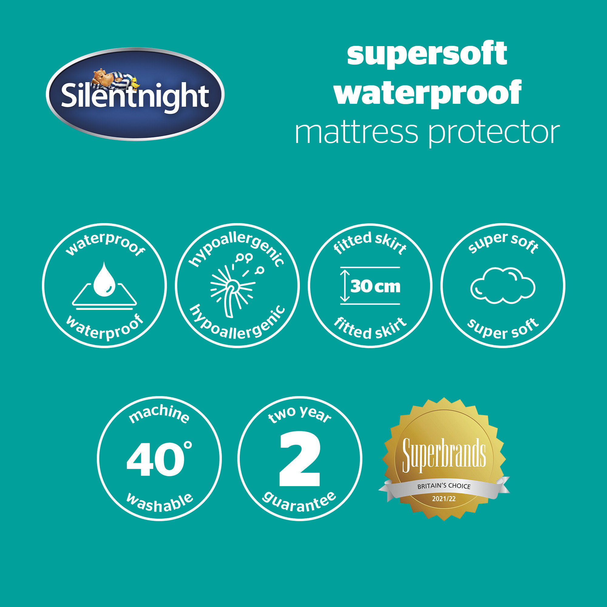 Dale Leisure Silentnight Single Waterproof Mattress Protector